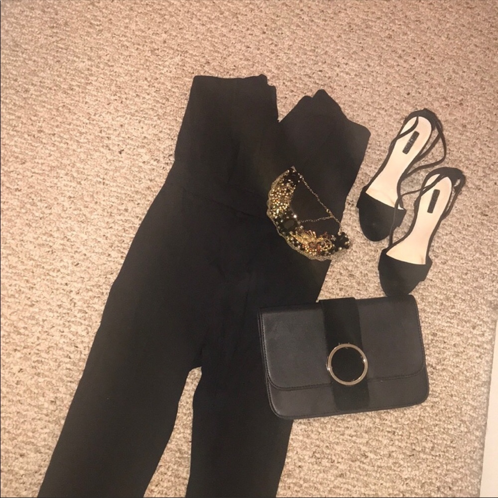 black jumpsuit